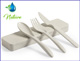 Set cubiertos con tenedor, cuchara y cuchillo de fibra de bambú - Plantas - Regalos ECOLOGICOS - Regalos para empresas