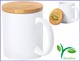 Tazas Mug tapa Bambú Personalizadas - Plantas - Regalos ECOLOGICOS - Regalos para empresas